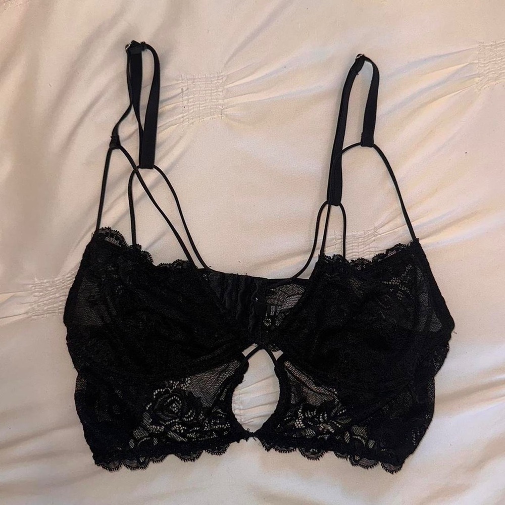 Urban Outfitters Black Lace Bralette Top